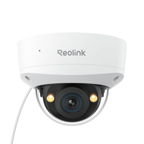 Reolink 12MP Vandalismusgeschützte PoE-Sicherheitskamera mit 145° Weitwinkel, Farbnachtsicht, Zwei-Wege-Audio, Smarter Personen-/Fahrzeug-/Tiererkennung & IP67 Wetterschutz, RLC-1240A von Reolink