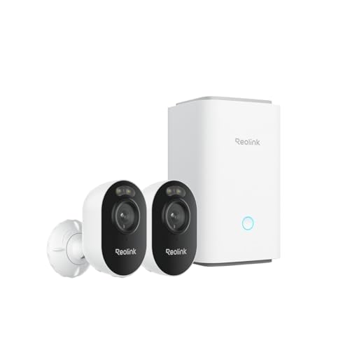 Reolink 2K Überwachungskamera Set Aussen mit Home Hub, Farbnachtsicht, 2,4/5GHz Dualband WLAN, Intelligente Erkennung, Zentrale Verwaltung & Speicherung, Ohne ABO-Gebühren, Lumus Plug-in 2-Kamera-Set Reolink 2K Überwachungskamera Set Aussen mit Home Hub, Farbnachtsicht, 2,4/5GHz Dualband WLAN, Intelligente Erkennung, Zentrale Verwaltung & Speicherung, Ohne ABO-Gebühren, Lumus Plug-in 2-Kamera-Set von Reolink