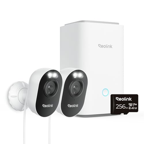 Reolink 2K Überwachungskamera Set Aussen mit Home Hub, Farbnachtsicht, 2,4/5GHz Dualband WLAN, Intelligente Erkennung, Zentrale Verwaltung & Speicherung, Ohne ABO-Gebühren, Lumus Plug-in 2-Kamera-Set Reolink 2K Überwachungskamera Set Aussen mit Home Hub, Farbnachtsicht, 2,4/5GHz Dualband WLAN, Intelligente Erkennung, Zentrale Verwaltung & Speicherung, Ohne ABO-Gebühren, Lumus Plug-in 2-Kamera-Set von Reolink