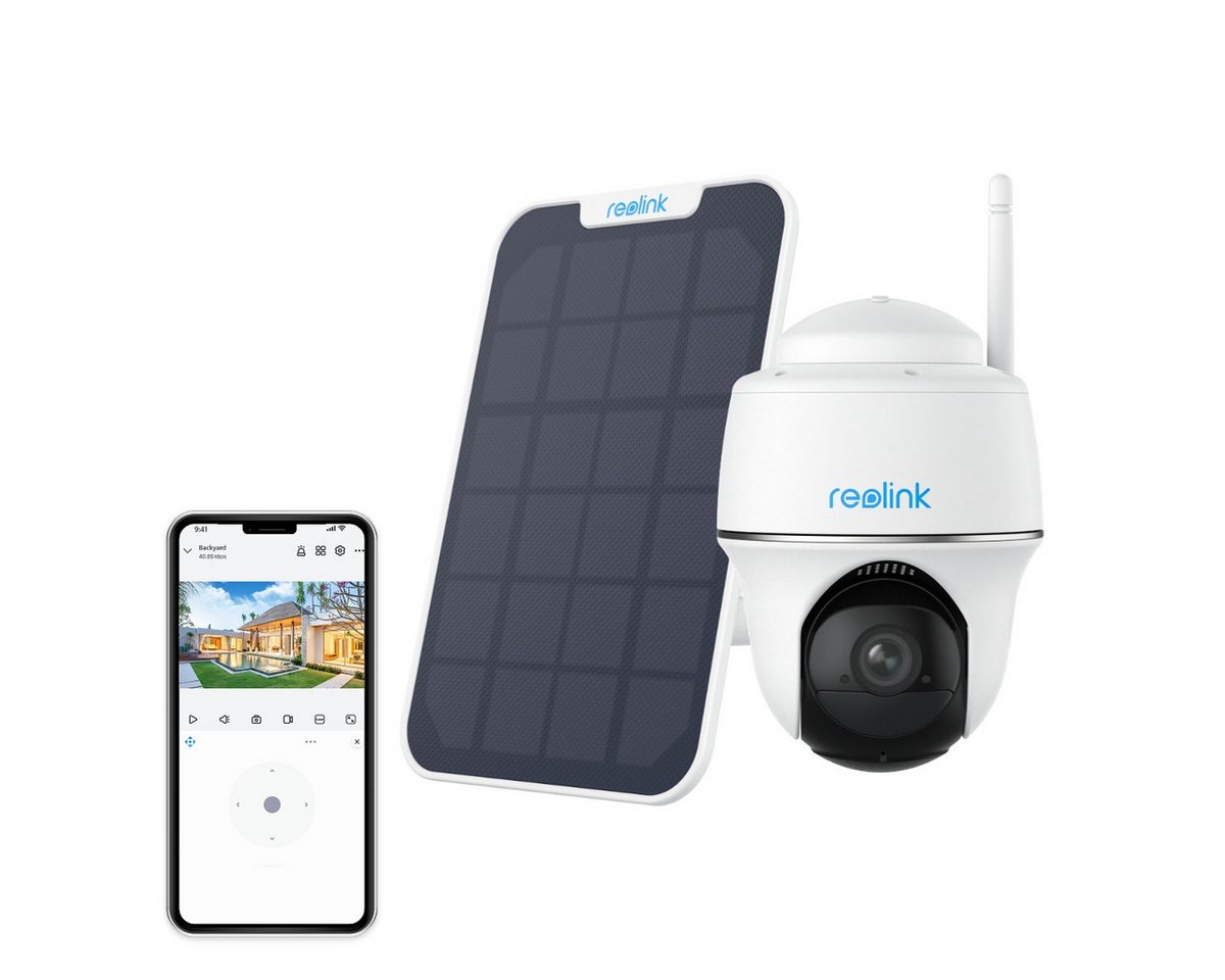 Reolink 3MP Pan Tilt Akku- Überwachungskamera (Außenbereich, Personen-/Fahrzeugerkennung, 2,4 GHz WLAN, Solarbetrieben, 2 Wege-Audio) von Reolink