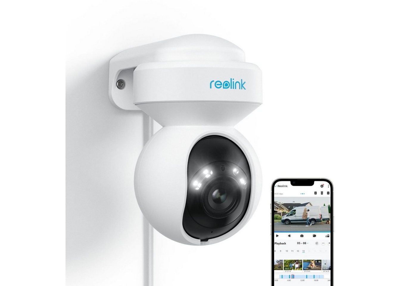 Reolink Überwachungskamera 4K 8MP PoE PTZ-Kamera (Außenbereich, 3X Optischer Zoom,Stromversorgung über Ethernet, Auto-Tracking) von Reolink