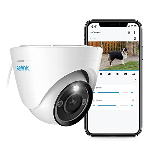 Reolink 4K PoE Überwachungskamera Aussen mit Spotlight, 3X Optischer Zoom, 2-Wege-Audio, Farbige Nachtsicht, Person/Fahrzeug/Haustier-Erkennung, Zeitraffer, RLC-833A (Update-Version von RLC-822A) von Reolink
