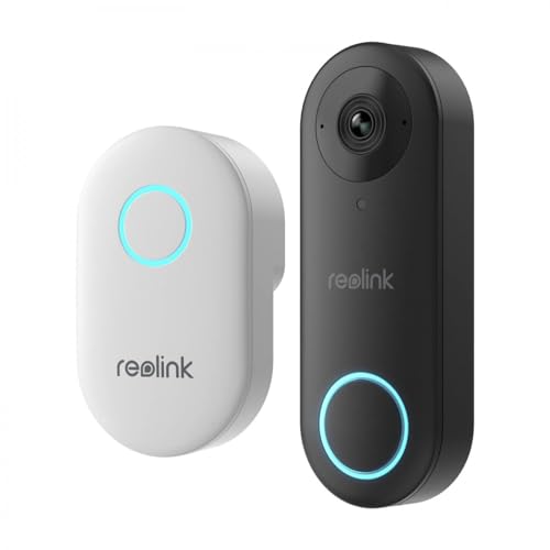 Reolink 5MP/2K+ Kabelgebundene Smart-Video-Türklingel mit Glockenspiel, PoE, 180° diagonaler Betrachtungswinkel, funktioniert mit Reolink NVRs [RL-Doorbell -PoE] von Reolink