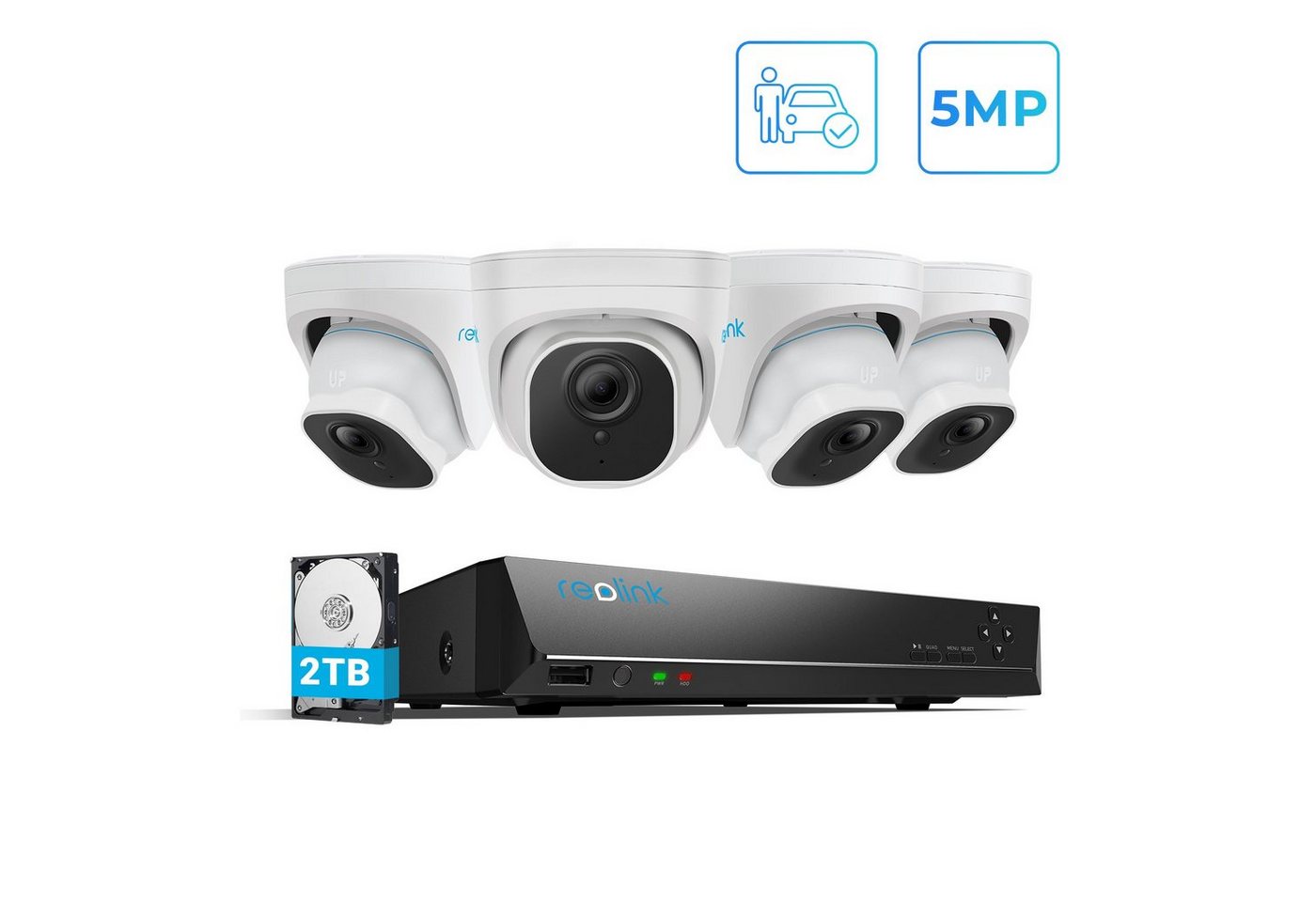 Reolink Überwachungskamera RLK8-520D4 5MP PoE (Aussen, System,8 Kanal,24/7Aufnahme) Reolink Überwachungskamera RLK8-520D4 5MP PoE (Aussen, System,8 Kanal,24/7Aufnahme) von Reolink