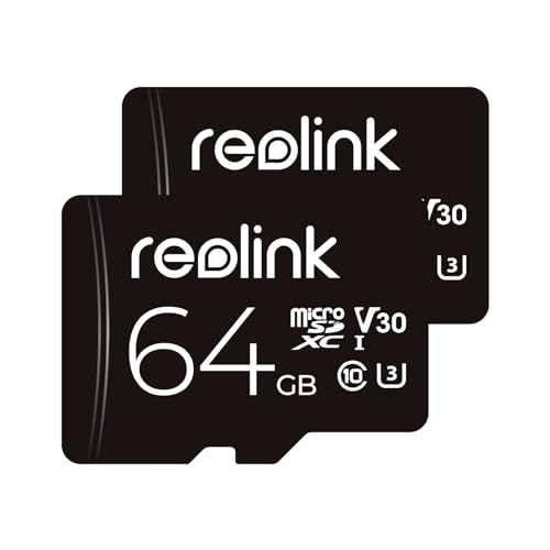 Reolink 64GB microSDXC Speicherkarte, Klasse 10 U3 TF Speicherkarte, kompatibel mit Reolink Überwachungskamera von Reolink