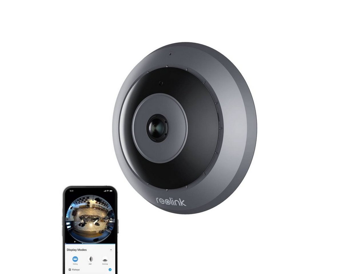 Reolink 6MP 360° Panorama PoE Fisheye-Kamera FE Series E81C Überwachungskamera (Bewegungserkennung, Personenerkennung, 2-Wege-Audio) von Reolink