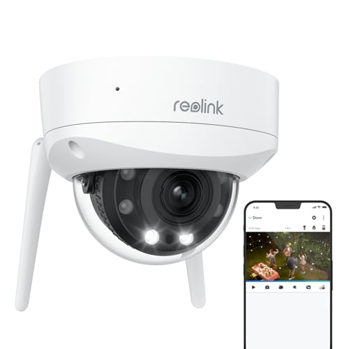 Reolink 4K 8MP Überwachungskamera Aussen, WiFi 6 WLAN Kamera Outdoor mit 5X Optischem Zoom, 30m Nachtsicht,2,4/5 GHz WiFi,IK10 Vandalensicher, Personen-/Fahrzeugerkennung, Ohne PT, RLC-843WA von Reolink