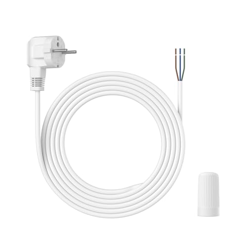 Reolink Anschlussleitung mit Drahtmutter, von festverdrahtet auf steckbar, NUR für Elite Floodlight WiFi, 20ft/6m Stromkabel und Stecker, wetterfest, einfache DIY-Installation, RLA-PP1 von Reolink