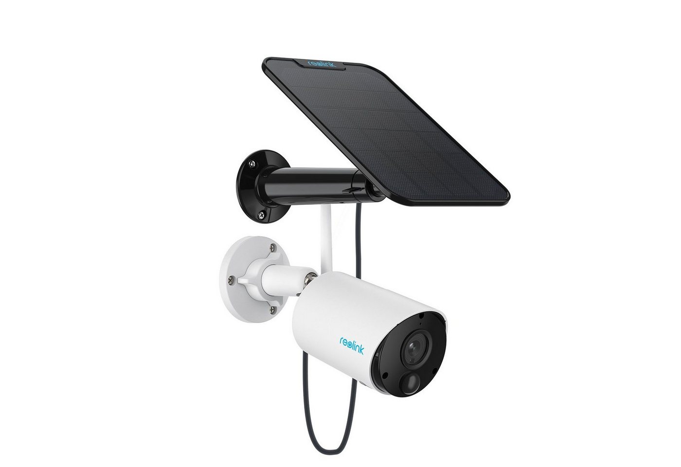Reolink Überwachungskamera Argus Eco+Solarpanel 3MP Akku- oder solarbetriebene WLAN IP (Außenbereich, Personen-/Autoerkennung, IR-Nachtsicht) von Reolink