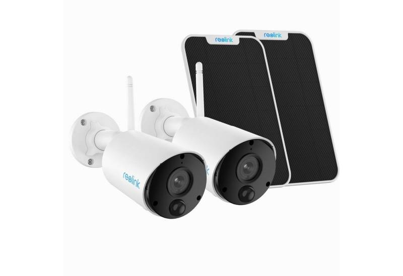 Reolink Überwachungskamera Argus Eco + Solarpanel - 2 Pack (Außenbereich, Solar Kamera, Outdoor, IR Nachtsicht, 2-Wege-Audio) von Reolink