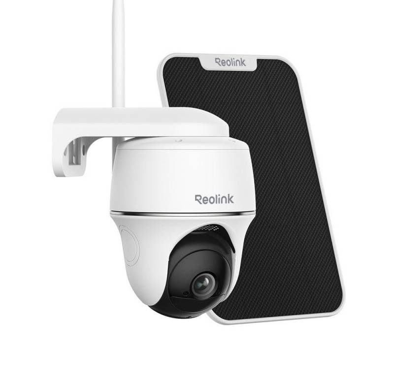 Reolink Überwachungskamera Argus PT+SP 4MP PTZ Akku- oder solarbetriebene 2,4/5GHz WLAN IP (Außenbereich, PIR-Erkennung,IR-Nachtsicht,Could-Speicherung) von Reolink