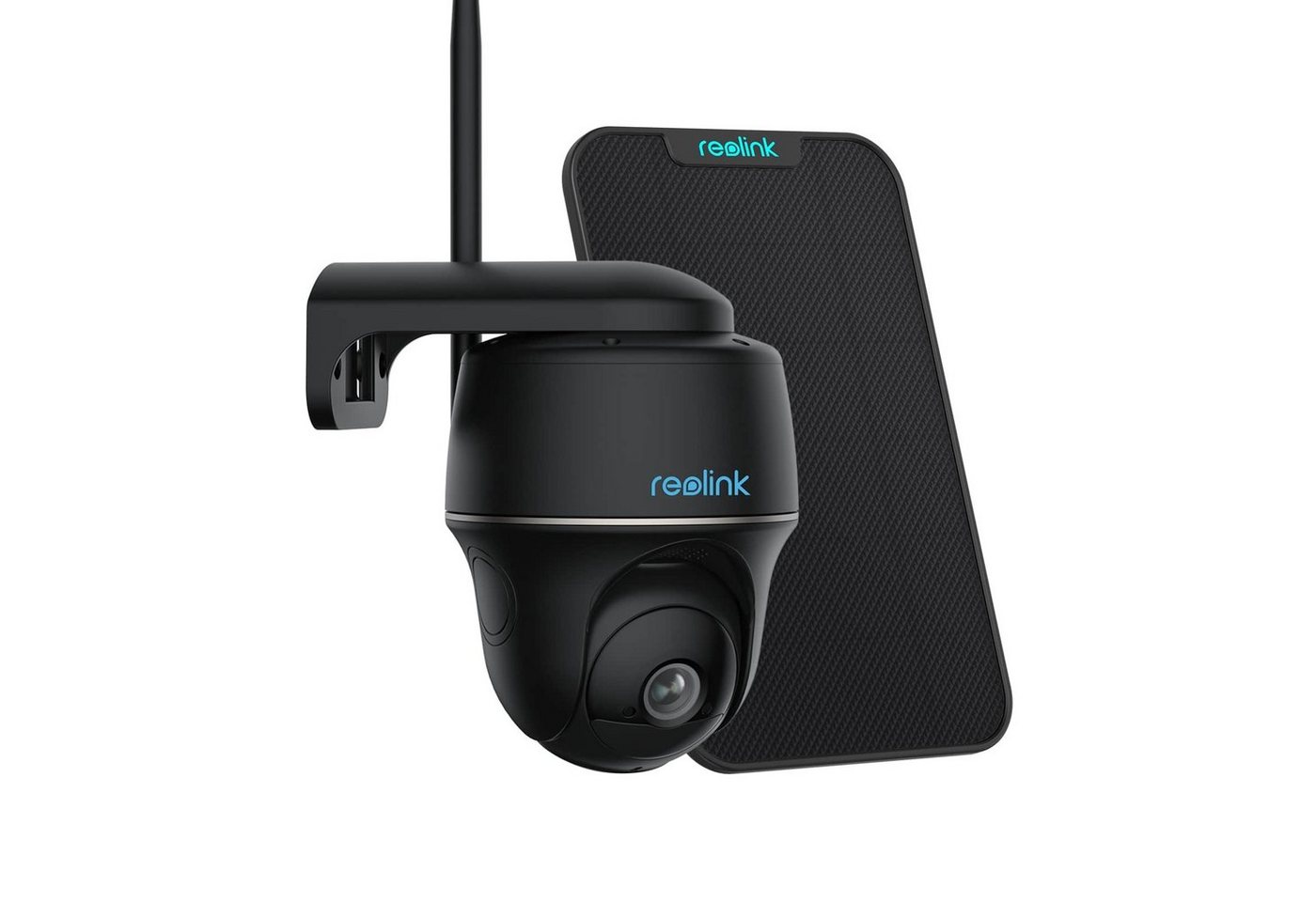 Reolink Überwachungskamera Argus PT+SP 4MP PTZ Akku- oder solarbetriebene 2,4/5GHz WLAN IP (Außenbereich, PIR-Erkennung,IR-Nachtsicht,Could-Speicherung) von Reolink