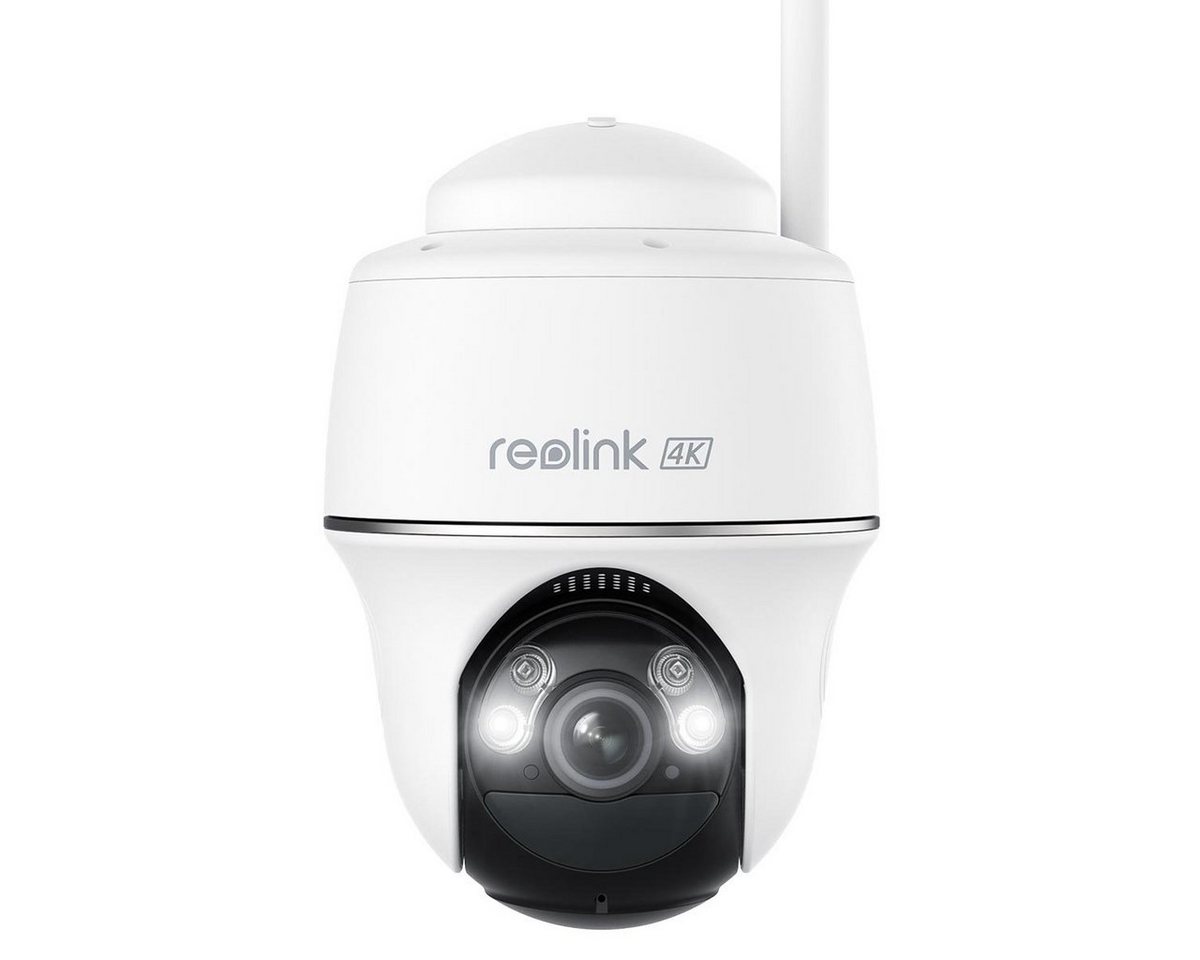 Reolink Argus Series B440 kabellose, akkubetriebene, 8 MP Dualband-WLAN Überwachungskamera (mit Schwenk- und Neigefunktion, Scheinwerfern und Sirene) von Reolink