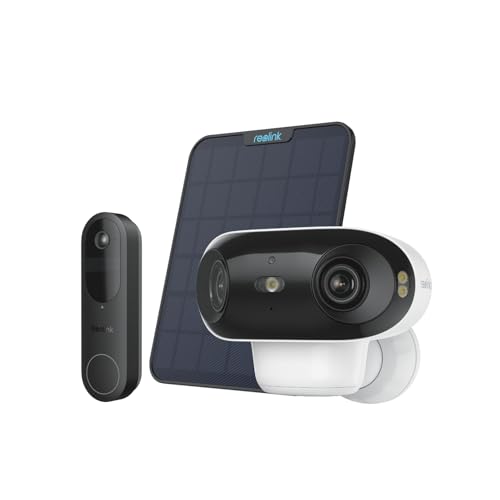 Reolink Bundle of Argus 4 Pro, 4K Solar Überwachungskamera Aussen Akku, ColorX-Nachtsicht, 180°-Weitwinkel Video Doorbell, Akku Türklingel mit Kamera, 2K Kabellose Videotürklingel Reolink Bundle of Argus 4 Pro, 4K Solar Überwachungskamera Aussen Akku, ColorX-Nachtsicht, 180°-Weitwinkel Video Doorbell, Akku Türklingel mit Kamera, 2K Kabellose Videotürklingel von Reolink