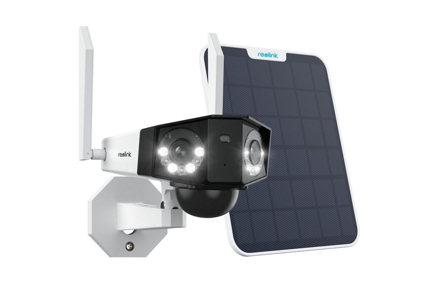 Reolink Duo 2 LTE+Solarpanel Überwachungskamera (1-tlg., 6MP 3G/4G LTE Akku IP Kamera mit 180° Weitwinkel, Dual-Lens) von Reolink