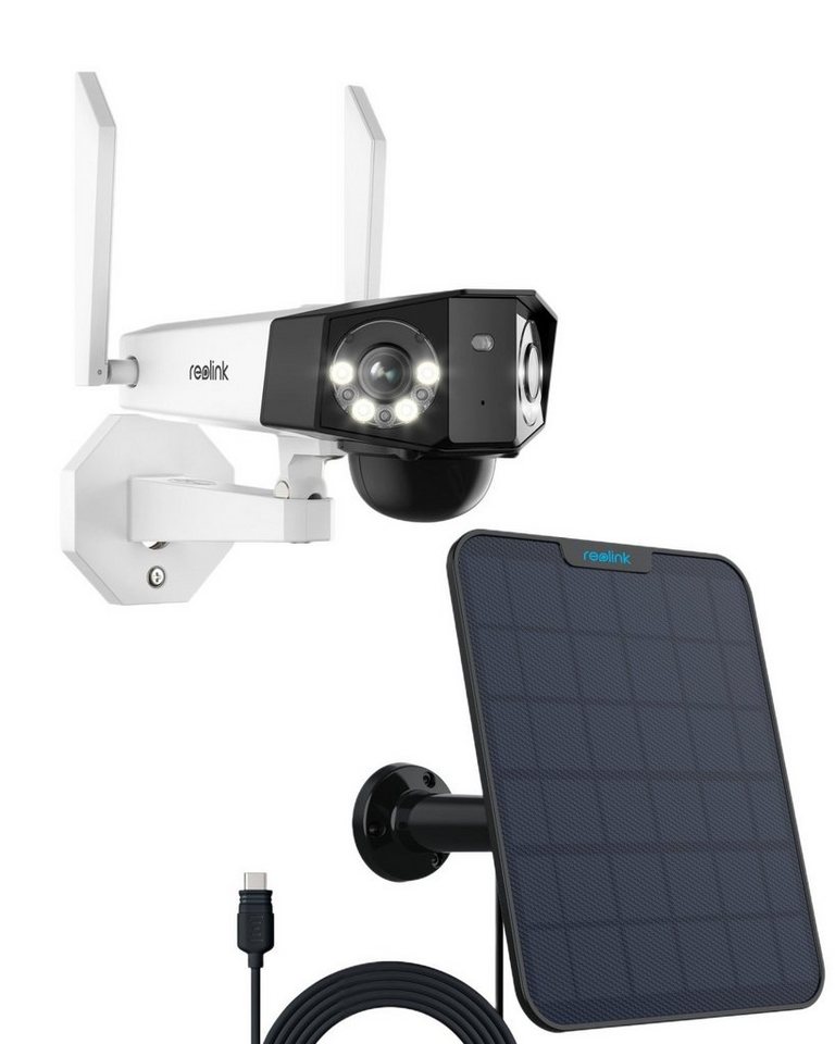 Reolink Duo 2 LTE+Solarpanel Überwachungskamera (1-tlg., 6MP 3G/4G LTE Akku IP Kamera mit 180° Weitwinkel, Dual-Lens) von Reolink