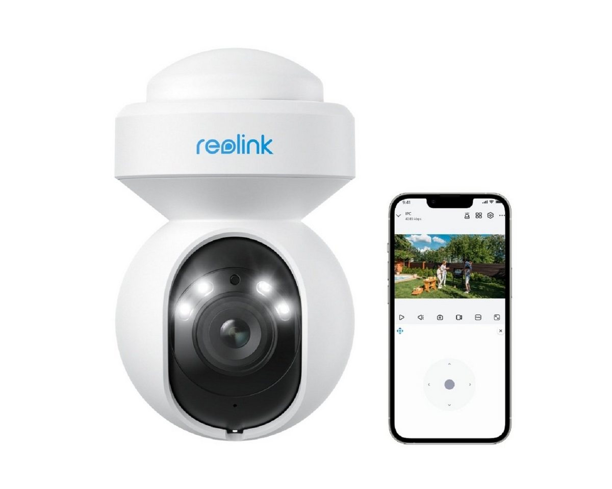 Reolink Überwachungskamera WLAN E1 Serie PT Cam 5MP ProHD AF (Außenbereich, Zoom,Auto-Tracking,2K+,Personen- & Autoerkennung,Farbige Nachtsicht) von Reolink