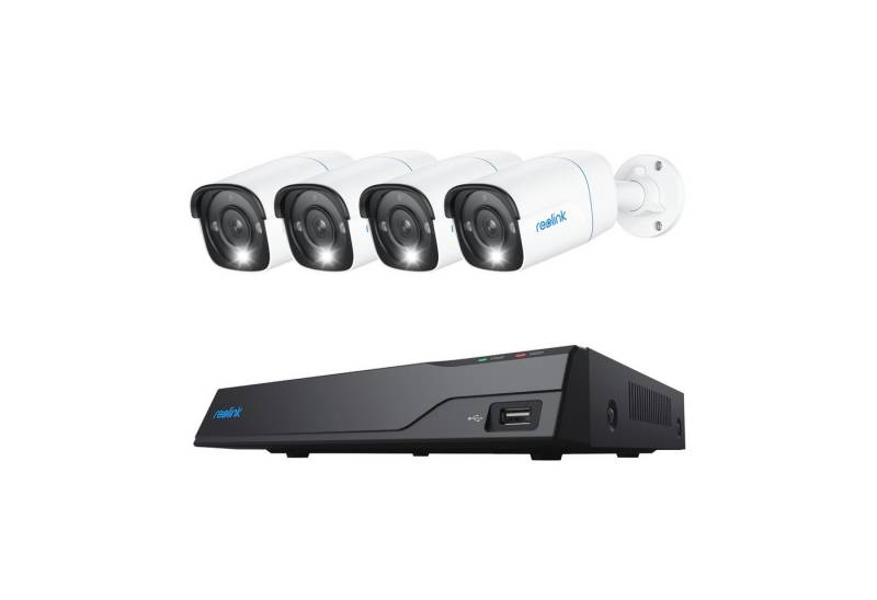 Reolink Überwachungskamera NVS8-8MB4 - 4K UHD Sicherheitssystem, 8-Kanal NVR (Außenbereich, 30m scharfe Nachtsicht, 24/7 Aufnahme, intelligente Erkennung) von Reolink