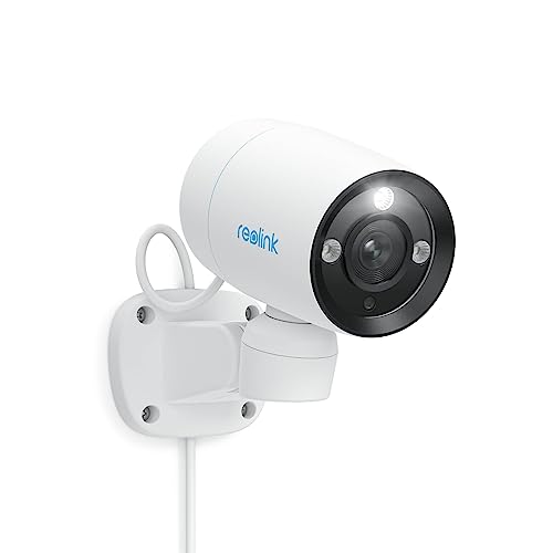 Reolink 4K PoE Überwachungskamera Außen mit 180° Pan, Spotlight, Farbnachtsicht, Auto-Tracking, Smarte Personen-/Fahrzeug-/Haustiererkennung, PoE Outdoor IP Kamera mit Zwei-Wege-Gespräch, RLC-81PA von Reolink