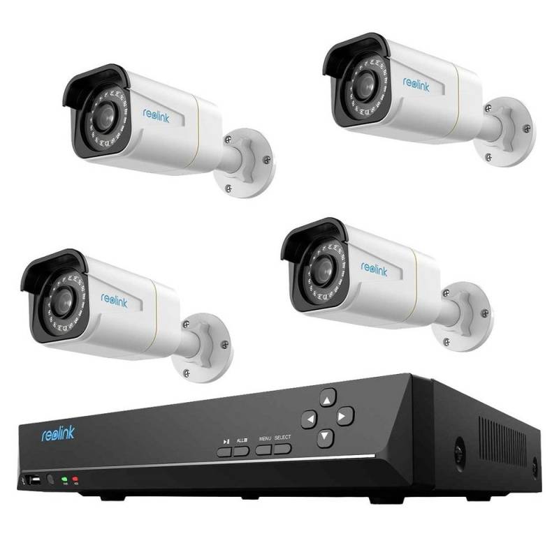 Reolink Überwachungskamera Reolink NVS8-5KB4-A rl5kb4 LAN IP-Überwachungskamera-Set 8-Kanal mit 4 von Reolink
