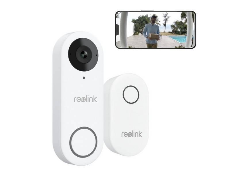 Reolink Smart Home Türklingel Videodoorbell Kamera WLAN-Version 5MP (Außenbereich, 2,4/5 GHz WiFi,Personenerkennung,Arbeitet mit Reolink NVRs) von Reolink