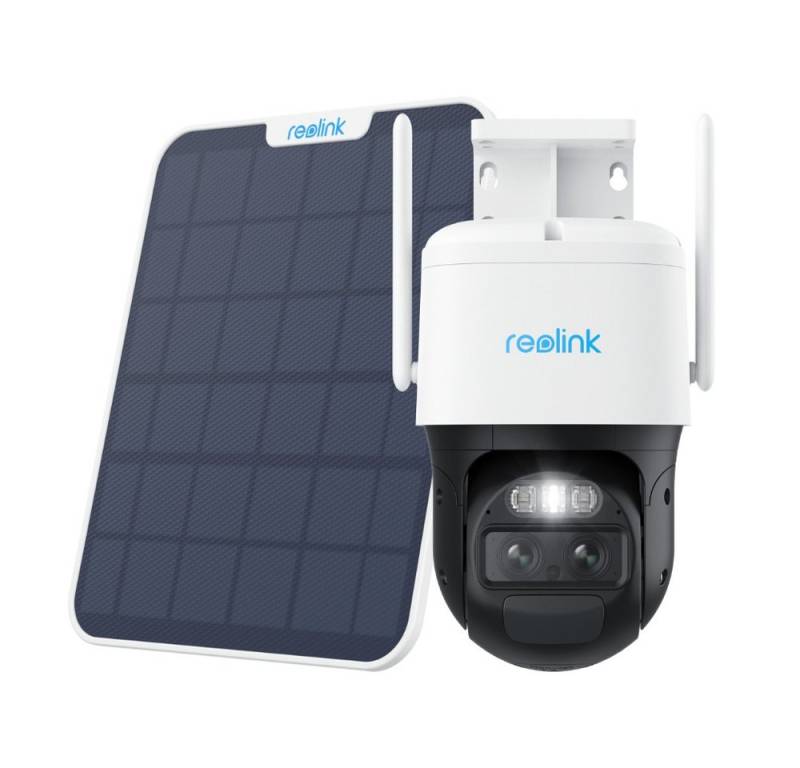 Reolink Überwachungskamera TrackMix+Solarpanel Batterie (Außenbereich, Auto-Zoom und -Tracking,5 GHz/2,4 GHz WLAN 2K 4MP Weitwinkel& Tele) von Reolink