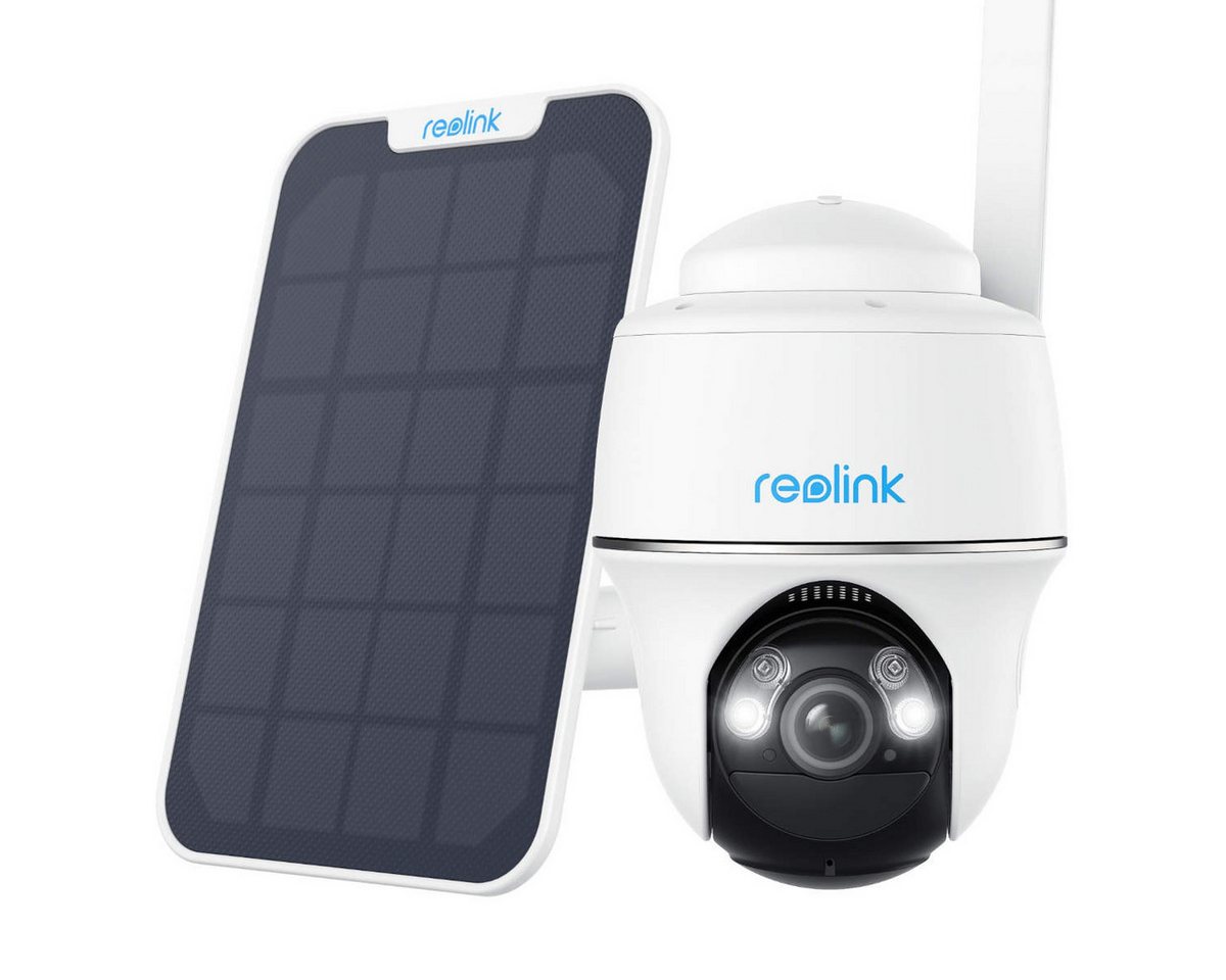 Reolink Überwachungskamera Go Series G430 4G 5 MP kabellose batteriebetriebene Überwachungskamera (mit Schwenk- und Neigefunktion, Personen- und Fahrzeugerkennung, inkl. Solarpanel) von Reolink