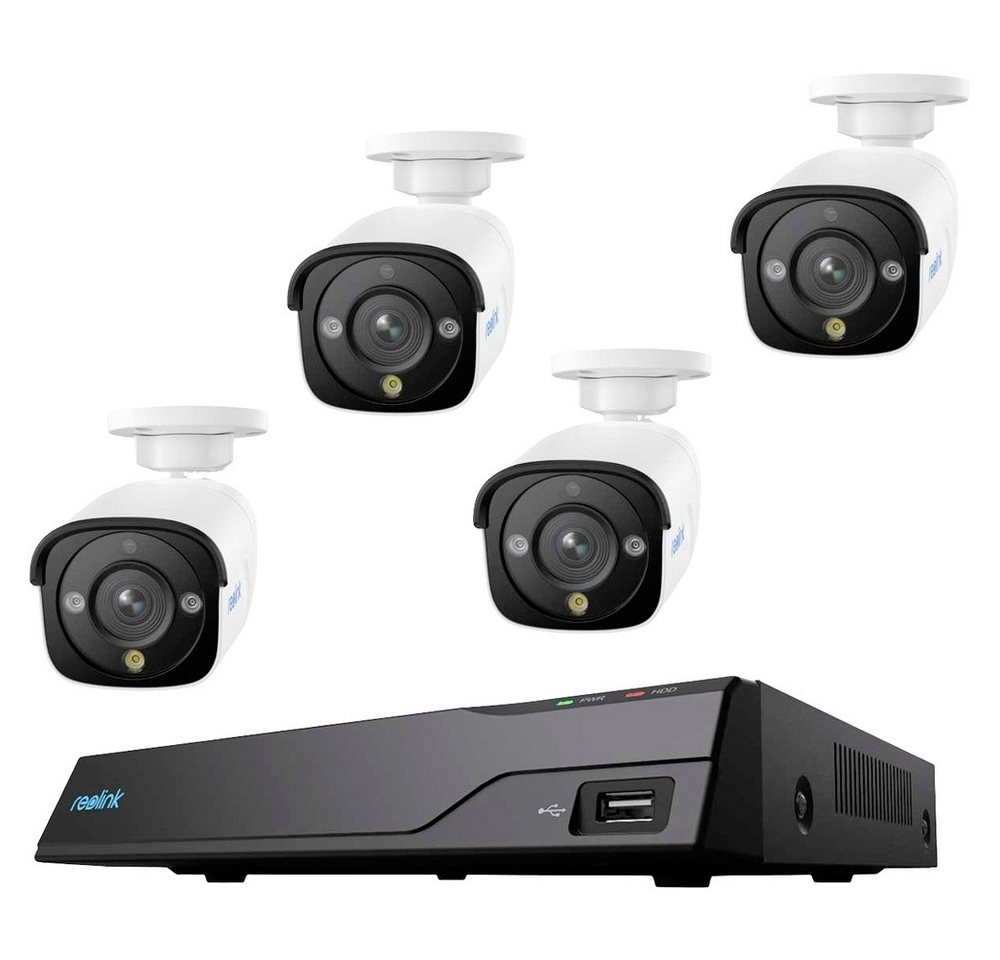 Reolink Überwachungskamera Reolink NVS8-12MB4 LAN IP-Überwachungskamera-Set 8-Kanal mit 4 Kamera Reolink Überwachungskamera Reolink NVS8-12MB4 LAN IP-Überwachungskamera-Set 8-Kanal mit 4 Kamera von Reolink