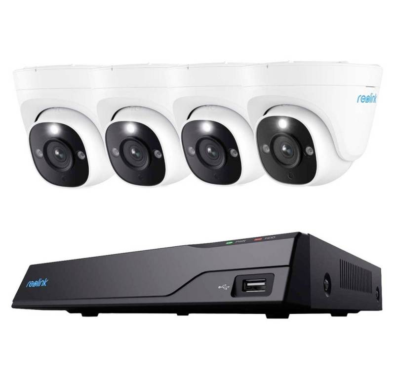 Reolink Überwachungskamera Reolink NVS8-12MD4 LAN IP-Überwachungskamera-Set 8-Kanal mit 4 Kamera Reolink Überwachungskamera Reolink NVS8-12MD4 LAN IP-Überwachungskamera-Set 8-Kanal mit 4 Kamera von Reolink