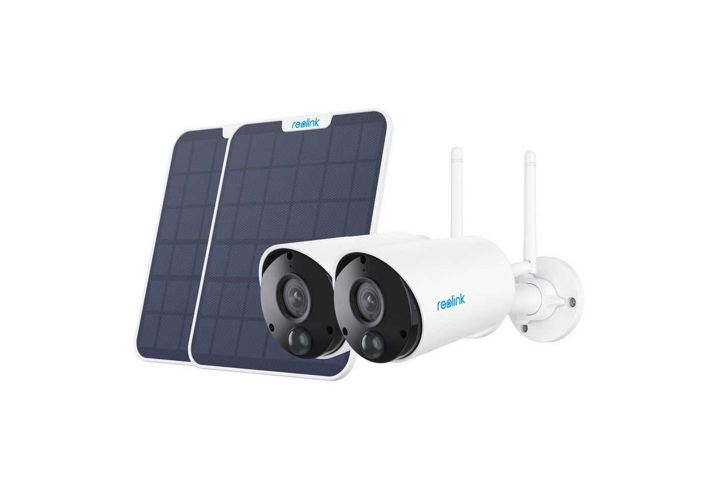 Reolink Überwachungskamera Set 2x Argus B320 Battery-WiFi + 2x Solarpanel (Außenbereich) von Reolink
