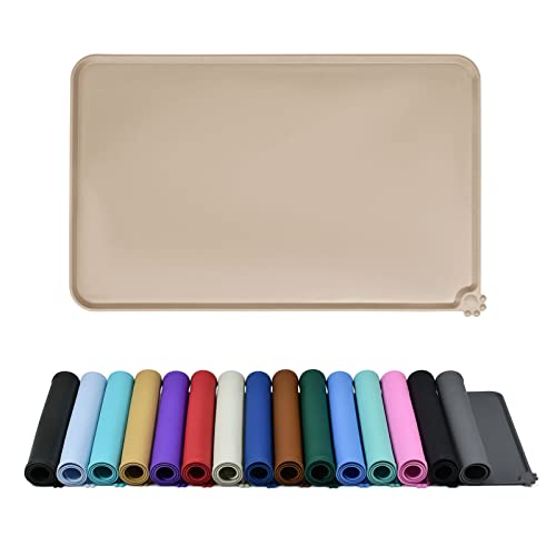 Reopet Silikon-Futtermatten für Haustiere - wasserdichte Hunde- und Katzenplatzmatten mit erhöhten Rändern - Hunde- und Katzennapfmatten - Wählen Größen Reopet Silikon-Futtermatten für Haustiere - wasserdichte Hunde- und Katzenplatzmatten mit erhöhten Rändern - Hunde- und Katzennapfmatten - Wählen Größen von Reopet