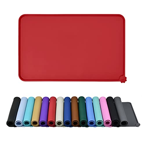 Reopet Silikon-Futtermatten für Haustiere - wasserdichte Hunde- und Katzenplatzmatten mit erhöhten Rändern - Hunde- und Katzennapfmatten - Wählen Größen Reopet Silikon-Futtermatten für Haustiere - wasserdichte Hunde- und Katzenplatzmatten mit erhöhten Rändern - Hunde- und Katzennapfmatten - Wählen Größen von Reopet