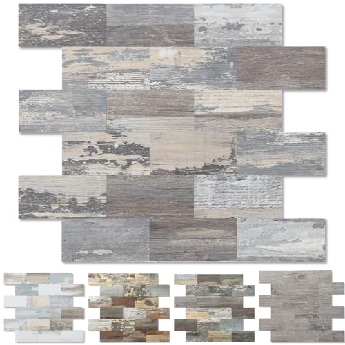 Abziehen und Aufkleben Backsplash-Fliesen für die Küche, echte Textur, dickere Wandfliese, selbstklebende Backsplash-Rückseite hinter Herd, Wäschetisch in hellem rustikalem Licht (30.5 cm, 10 Blatt) Abziehen und Aufkleben Backsplash-Fliesen für die Küche, echte Textur, dickere Wandfliese, selbstklebende Backsplash-Rückseite hinter Herd, Wäschetisch in hellem rustikalem Licht (30.5 cm, 10 Blatt) von Reovatile