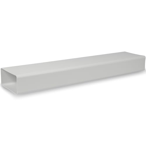 110x55mm / 11 x 5,5 cm Rechteckiger Flachkanal aus Kunststoff - 150cm lang - Verbindung - Lüftungssystem, Heizen, Kühlen - Lüftungselement für begrenzte Platzverhältnisse. 110x55mm / 11 x 5,5 cm Rechteckiger Flachkanal aus Kunststoff - 150cm lang - Verbindung - Lüftungssystem, Heizen, Kühlen - Lüftungselement für begrenzte Platzverhältnisse. von Repa Market