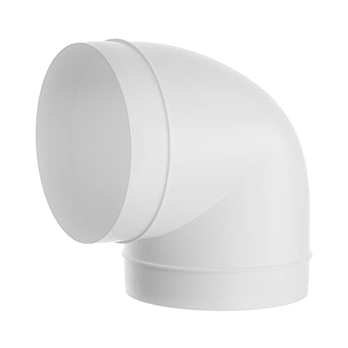125 mm Rohrleitung 90 Grad Winkelschlauch Belüftung Rundrohr Biegeverbinder 5 Inch / 12,5 cm von Repa Market
