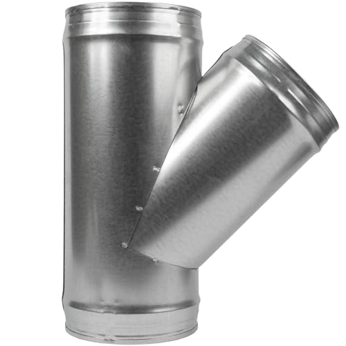 15 cm Kanalverteiler auf 45° Grad, 150 mm Abzweig für Abluftventilator, Trocknerentlüftungsschlauch – 3-Wege-Kanalschlauchverbinder, Wye-Form, Luftführungsadapter, 6 x 6 x 6 Splitter 15 cm Kanalverteiler auf 45° Grad, 150 mm Abzweig für Abluftventilator, Trocknerentlüftungsschlauch – 3-Wege-Kanalschlauchverbinder, Wye-Form, Luftführungsadapter, 6 x 6 x 6 Splitter von Repa Market