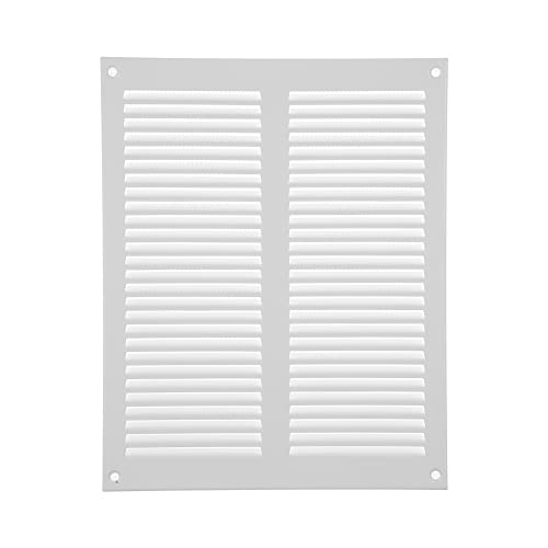 20 x 25 cm weiße Abdeckung der Entlüftung – Stahlrückluftgitter – für Decke und Seitenwand – HVAC – mit Insektenschutz (200 x 250 mm, weiß) von Repa Market