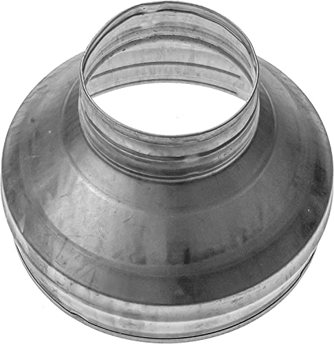 200 x 80 mm Kanalreduzierer mit Gummidichtung, runder Reduzierstück, Rohr-Erhöhung Reduzierstück aus verzinktem Stahl (Ablauf, Abfluss und Entlüftung) Reduzierkupplung von Repa Market