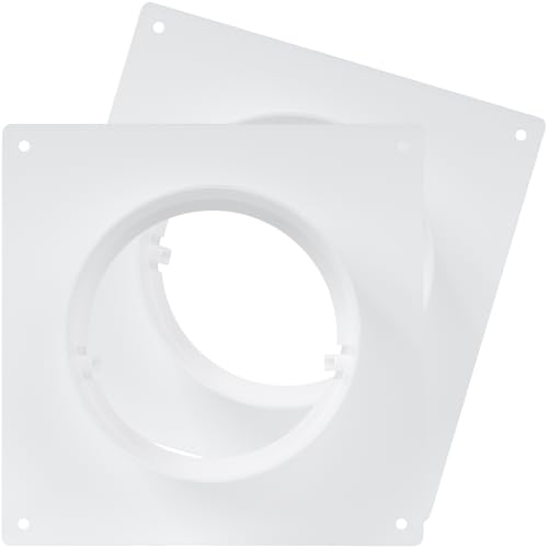 2er-Pack 100 mm Kanalverbinder Flansch, Kunststoff gerader Rohrflansch für Heizung, Kühlung, Lüftungssystem (10 cm) von Repa Market