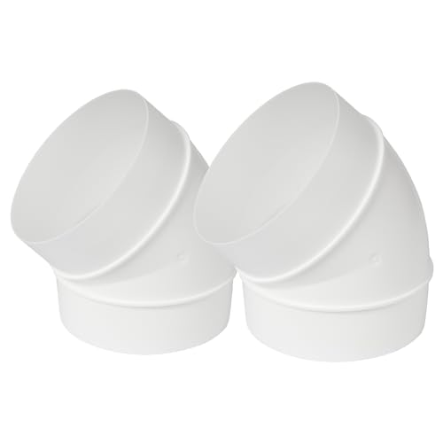 2er-Pack 100 mm Rohrleitung 45 Grad Winkelschlauch Belüftung Rundrohr Biegeverbinder 10 cm 2er-Pack 100 mm Rohrleitung 45 Grad Winkelschlauch Belüftung Rundrohr Biegeverbinder 10 cm von Repa Market