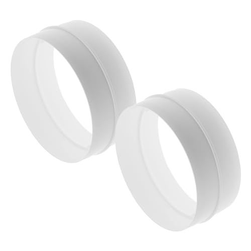 2er-Pack 150 mm / 15 cm Rohrverbinder für den Luftschlauch, rund, flexibel, zum Anschließen von Rohrleitungen, weiß 2er-Pack 150 mm / 15 cm Rohrverbinder für den Luftschlauch, rund, flexibel, zum Anschließen von Rohrleitungen, weiß von Repa Market