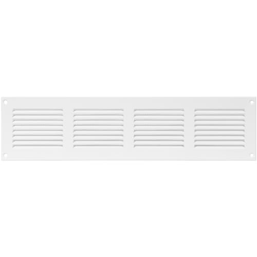 40 x 10 cm weiße Abdeckung der Entlüftung – hochwertige Stahlrücklauf-Luftgitter – für Decke und Seitenwand – HVAC – mit Insektenschutz (400 x 100 mm, weiß) von Repa Market