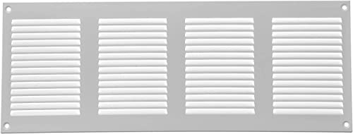 40 x 15 cm weiße Abdeckung der Entlüftung – Qualitätsstahl-Rückluftgitter – für Decke und Seitenwand – HVAC – mit Insektenschutz (39 x 15 cm, weiß) von Repa Market