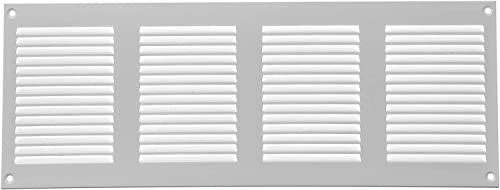 40 x 15 cm weiße Abdeckung der Entlüftung – Qualitätsstahl-Rückluftgitter – für Decke und Seitenwand – HVAC – mit Insektenschutz (400 x 150 mm, weiß) von Repa Market
