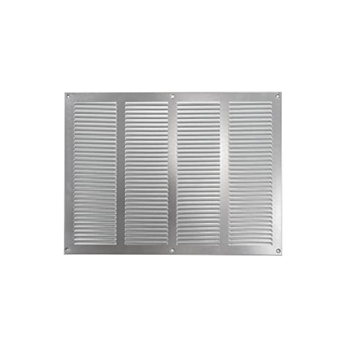 40 x 30 cm Verzinkt Abdeckung der Entlüftung – Stahlrücklauf-Luftgitter – für Decke und Seitenwand – HVAC – mit Insektenschutzgitter (400 x 300 mm, Verzinkt) von Repa Market