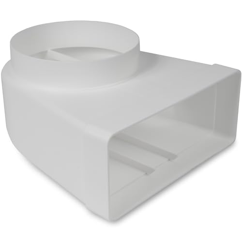 90° Grad 220 x 90 mm auf Ø150 mm rechteckiger Flachkanalverbinder für Rundrohranschluss - Klima, Lüftung, Heizung, Kühlung. 90° Grad 220 x 90 mm auf Ø150 mm rechteckiger Flachkanalverbinder für Rundrohranschluss - Klima, Lüftung, Heizung, Kühlung. von Repa Market