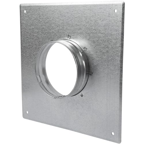 Kanalanschluss Flansch Ø 100 mm, Verzinkter Stahl, Gerader oder flexibler Rohrflansch für Heizung, Kühlungs und Belüftungssysteme (10 cm) von Repa Market