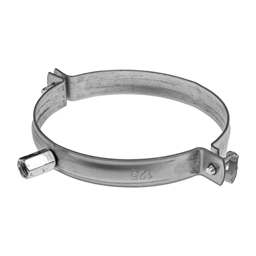 Ø 125 mm/Ø 12.5 cm verzinkte Rohraufhängung – Rohrwand- oder Deckenmontageschelle – PVC-Rohrhalterungen – Metallkanalbefestigung – Schlauchleitungshalter – starre Rohrhalterung Ø 125 mm/Ø 12.5 cm verzinkte Rohraufhängung – Rohrwand- oder Deckenmontageschelle – PVC-Rohrhalterungen – Metallkanalbefestigung – Schlauchleitungshalter – starre Rohrhalterung von Repa Market