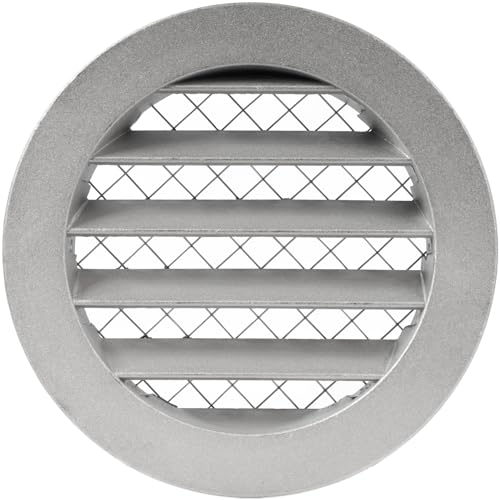 Repa Market 10 cm Graue Lüftungsabdeckung – Aluminium – Industrielles rundes Lüftungsgitter – Metall Laibungslüftung mit Sieb – Netz – Runder Luftauslass oder Lufteinlass für Haus oder Garagenwand Repa Market 10 cm Graue Lüftungsabdeckung – Aluminium – Industrielles rundes Lüftungsgitter – Metall Laibungslüftung mit Sieb – Netz – Runder Luftauslass oder Lufteinlass für Haus oder Garagenwand von Repa Market