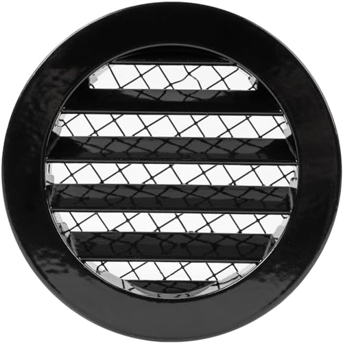 Repa Market 10 cm Schwarz Lüftungsabdeckung – Aluminium – Industrielles rundes Lüftungsgitter – Metall Laibungslüftung mit Sieb – Netz – Runder Luftauslass oder Lufteinlass für Haus oder Garagenwand Repa Market 10 cm Schwarz Lüftungsabdeckung – Aluminium – Industrielles rundes Lüftungsgitter – Metall Laibungslüftung mit Sieb – Netz – Runder Luftauslass oder Lufteinlass für Haus oder Garagenwand von Repa Market